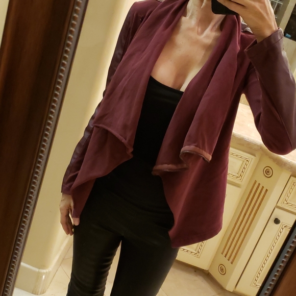 [BLANKNYC] faux leather & cotton jacket, XS - Picture 2 of 16